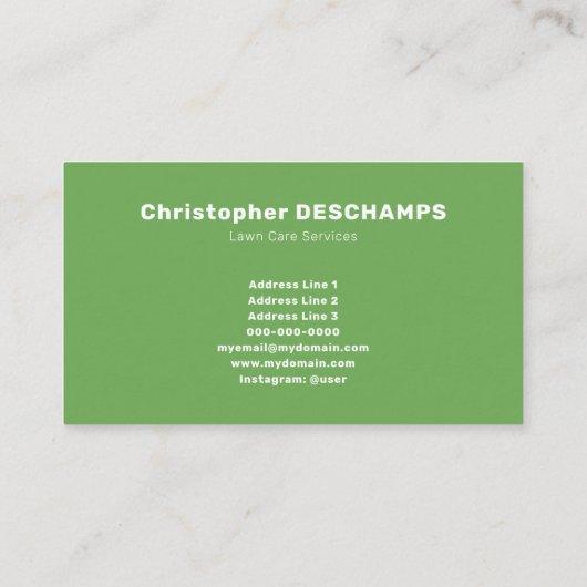 芝生気に 名刺 (裏面)