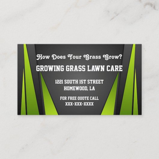 芝生気に#2名刺 名刺 (正面)