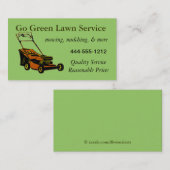 芝生用の名刺（モワーをカスタマイズ可能） 名刺 (正面/裏面)