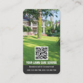 芝生用QRコード名刺気に 名刺 (正面)