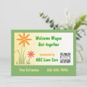 芝生管理のご案内テンプレート 招待状 (スタンド正面)