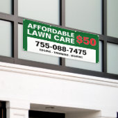 芝生管理カスタムバナー 横断幕 (ビルの外側)