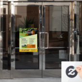 芝生管理サービス ウィンドウクリング ウィンドウサイン (オフィスドア)