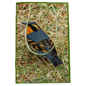 芝生素晴らしの様々なツグミ ミディアムペーパーバッグ (正面)