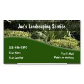 芝生造園デザイン名刺マグネット マグネット名刺 (正面)