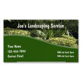 芝生造園モダン名刺マグネット マグネット名刺 (正面)