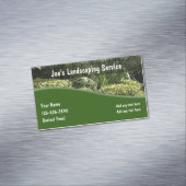 芝生造園モダン名刺マグネット マグネット名刺 (インサイチュ)