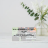 芝生造園場の整備 名刺 (スタンド正面)