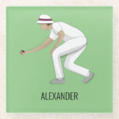 芝生鉢 ガラスコースター (正面)