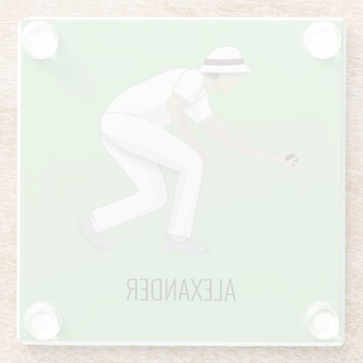 芝生鉢 ガラスコースター (裏面)