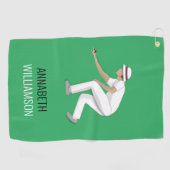 芝生鉢 ゴルフタオル (横)