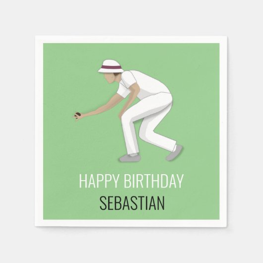 芝生鉢 スタンダードカクテルナプキン (正面)