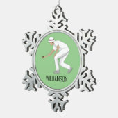 芝生鉢 スノーフレークピューターオーナメント (右)