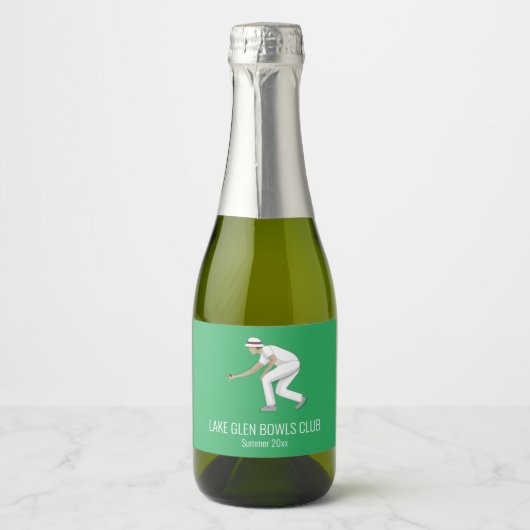 芝生鉢 スパークリングワインラベル (正面)