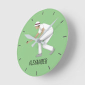 芝生鉢 ラウンド壁時計 (傾斜)