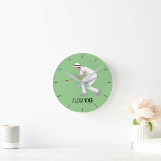 芝生鉢 ラウンド壁時計 (ホーム)