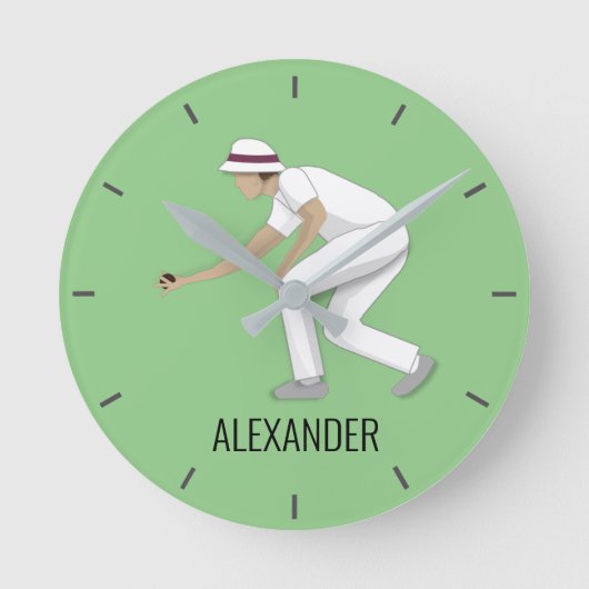 芝生鉢 ラウンド壁時計 (正面)