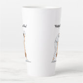 芝生鉢：休憩用ボウル顔 カフェラテマグ (正面)