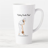 芝生鉢：休憩用ボウル顔 カフェラテマグ (右)