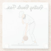 芝生鉢：休憩用ボウル顔 ガラスコースター (裏面)