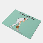 芝生鉢：休憩用ボウル顔 ドアマット (アングル)