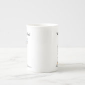 芝生鉢:休憩用ボウル顔 ボーンチャイナマグカップ (正面)