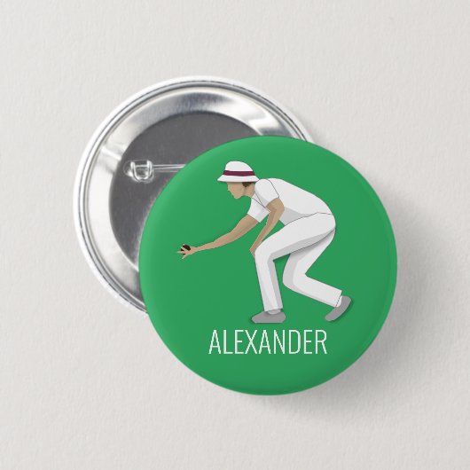 芝生鉢 缶バッジ (正面&裏面)