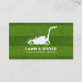 芝生/ガーデンサービスグリーングラスQRコード&社会 名刺 (正面)
