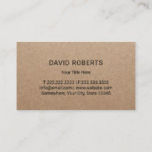 芝生&ガーデン造園ツリーロゴクラ素朴フト 名刺 (裏面)