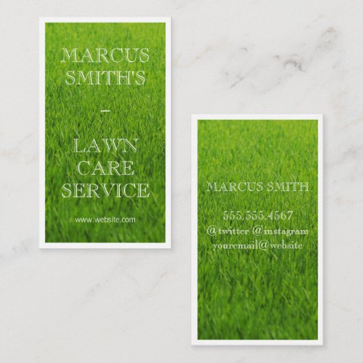 芝生 名刺 (正面/裏面)