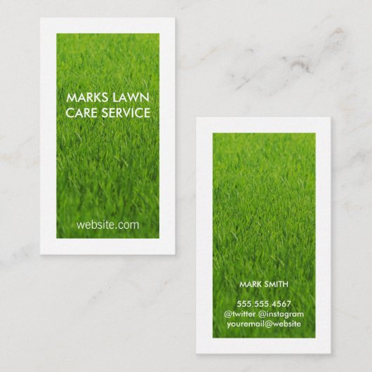 芝生 名刺 (正面/裏面)