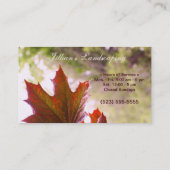 /芝生/園芸名刺美化 名刺 (裏面)