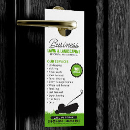 芝生+庭+造園+サービス ドアノブサイン