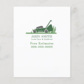 芝生&気にガーデナーティアオフストリップフライヤー チラシ (裏面)