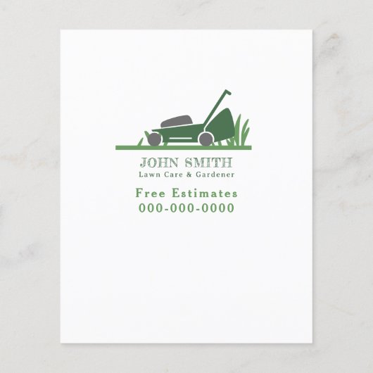 芝生&気にガーデナーティアオフストリップフライヤー チラシ (裏面)