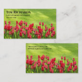 芝生、気に庭師、ランドスケープデザイナー 名刺 (正面/裏面)