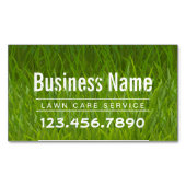 芝生&気に造園サービスグリーングラス マグネット名刺 (正面)