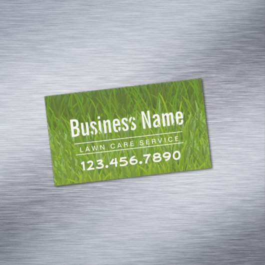 芝生&気に造園サービスグリーングラス マグネット名刺 (インサイチュ)