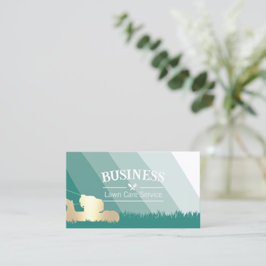 芝生&気に造園サービスグリーンシェード 名刺 (スタンド正面)