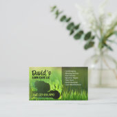 芝生&気に造園サービスグリーンズモーア 名刺 (スタンド正面)