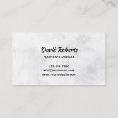 芝生&気に造園サービス3D芝刈り機 名刺 (裏面)