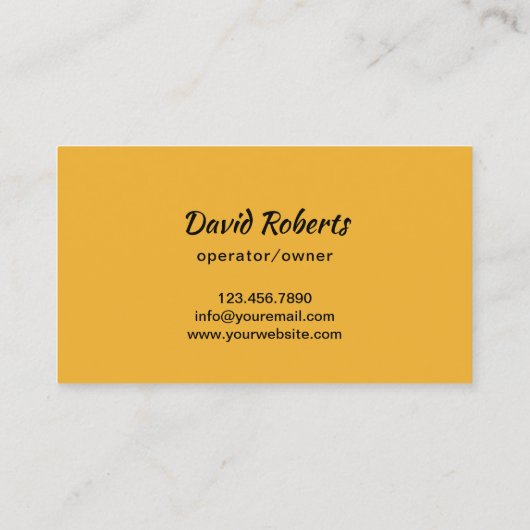 芝生&気に造園サー素朴ビスウッド 名刺 (裏面)