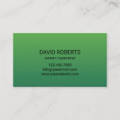 芝生&気に造園プロフェッショナルガーデニング 名刺 (裏面)