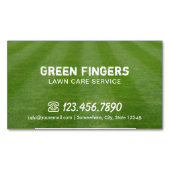 芝生&気に造園プロフェッショナルグリーンフィールド マグネット名刺 (正面)