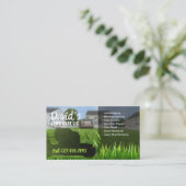 芝生&気に造園プロフェッショナルモーア 名刺 (スタンド正面)