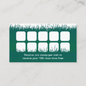 芝生&気に造園プロフェッショナルロイヤリティパンチ ロイヤリティカード (裏面)