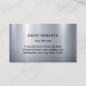 芝生&気に造園モーアプロフェッショナルメタル 名刺 (裏面)