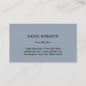 芝生&気に造園モーアミニマリストネイビーブルー 名刺 (裏面)