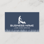 芝生&気に造園モーアミニマリストネイビーブルー 名刺 (正面)