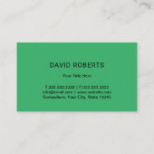 芝生&気に造園モーアミニマリストブラック 名刺 (裏面)